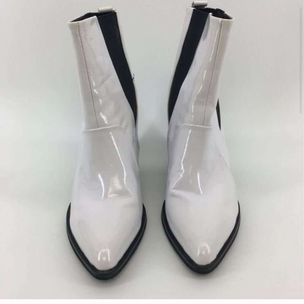 Sola Sana Womens Ankle Boots White Block Heels